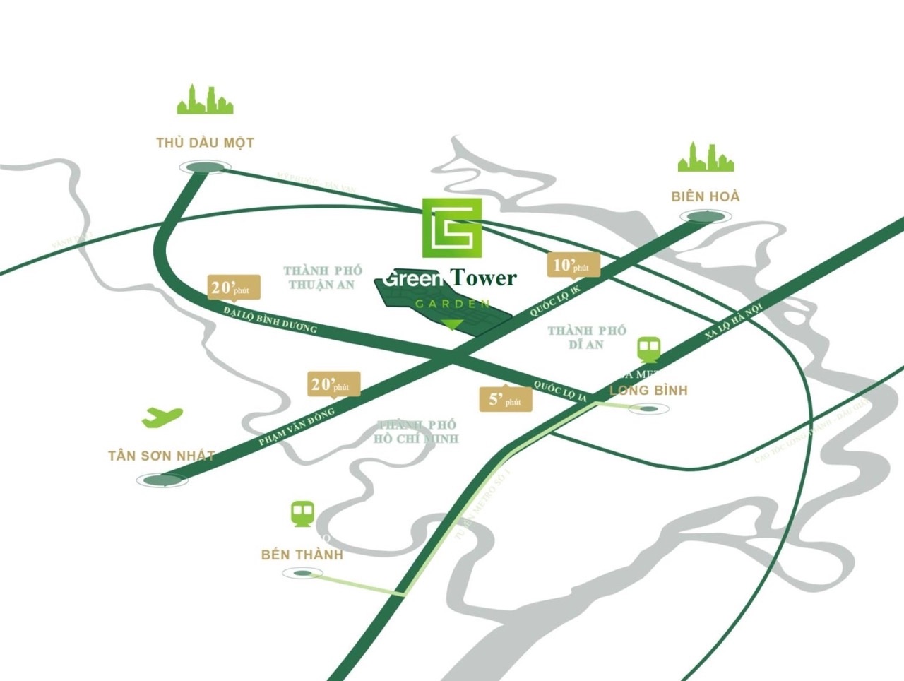 DỰ ÁN GREEN SKYLINE – BIỂU TƯỢNG SỐNG XANH MỚI TẠI BÌNH DƯƠNG 2 Vi tri Green Skyline Di An